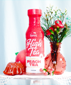 Tonic Tea | 12 oz Bottle | High Peach Tea w/ Caffeine | 100mg