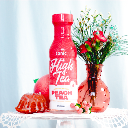 Tonic Tea | 12 oz Bottle | High Peach Tea w/ Caffeine | 100mg