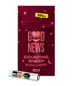 Good News Indica COUNTING SHEEP Black Cherry Cartridge 1:4 CBN:THC